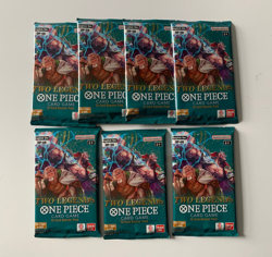 One Piece TCG OP-08 Two Legends Factory Sealed Unopened 7 Pack Lot #11 - Image 1