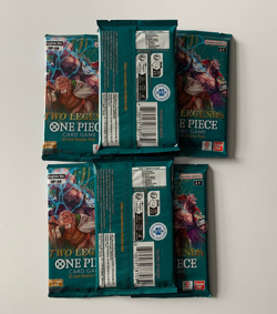 One Piece TCG OP-08 Two Legends Factory Sealed Unopened 7 Pack Lot #11 - Image 2