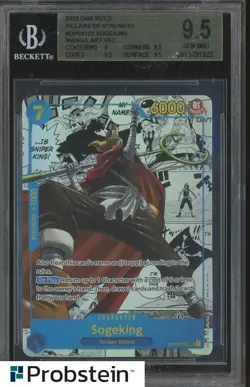 2023 One Piece Pillars of The Strength OP03122 Sogeking Sec Manga BGS 9.5 GEM - Image 1