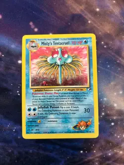 Misty's Tentacruel Holo Gym Heroes 10/132 LP/MP Pokemon Card Vintage - Image 1