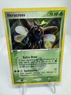 Pokemon Card - Heracross Hidden Legends 7/101 Reverse Holo Rare Near Mint - Image 1