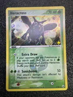 Pokemon Card - Heracross Hidden Legends 7/101 Reverse Holo Rare Near Mint - Image 3
