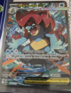 Pokemon Mega Feraligatr EX Full Art Holo Stage 2 Water 370 HP Card 274/217 - Image 1