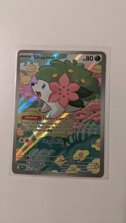 Pokemon Shaymin Illustration Rare Holo Card 185/182 Sv10: Destined Rivals 80 HP - Image 1
