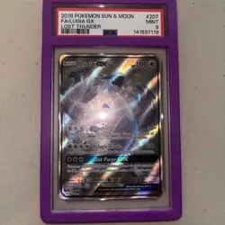 Pokemon TCG Lugia GX Holo Ultra Rare Card Lost Thunder PSA 9 - Image 4