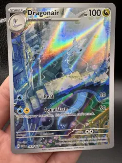 Pokemon TCG Dragonair Scarlet & Violet 151 Illustration Rare Holo Card 181/165 - Image 1
