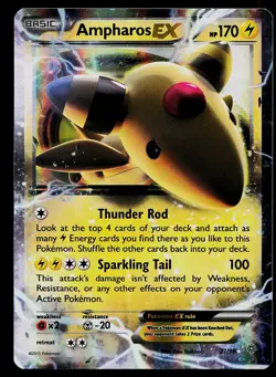 Pokemon Card - Ampharos EX Holo XY - Ancient Origins 27/98 Ultra Rare - Image 1