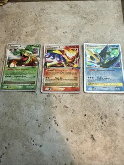 Infernape Torterra Empoleon LV.X Diamond and Pearl Holo Promo Card DP09DP10DP11 - Image 1