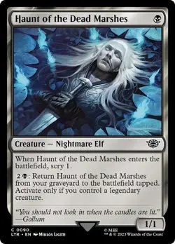 FOIL HAUNT OF THE DEAD MARSHES x4 mtg NM-M Lord of The Rings 4 Common - Image 1