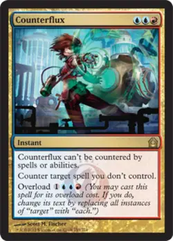 MTG Counterflux - Foil, Return to Ravnica, Damaged, English - Image 1