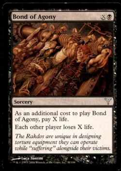 Bond of Agony LP Light Play Dissension MTG [9061] - Image 1