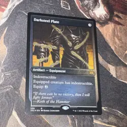 Darksteel Plate X1 Mtg Double Masters 2022 Nm Foil Etched - Image 1