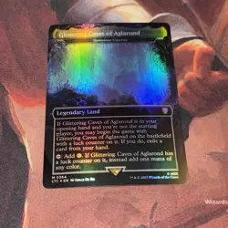 Glittering Caves Of Aglarond Gemstone Caverns X1 Mtg LoTR Nm Foil Borderless - Image 1