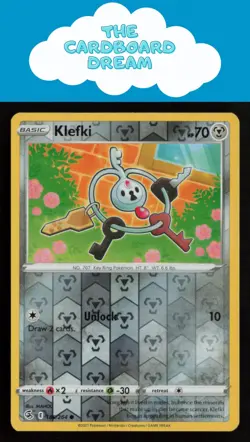 Klefki SWSH08: Fusion Strike #186/264 Reverse Holo Common Pokemon Card - Image 1