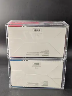 2x Pokemon Black Bolt White Flare Sealed Booster Bundle Display Case W/Acrylic - Image 2