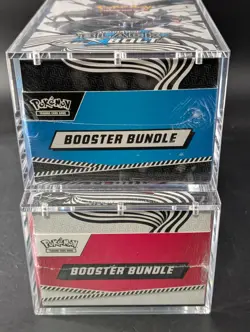 2x Pokemon Black Bolt White Flare Sealed Booster Bundle Display Case W/Acrylic - Image 5