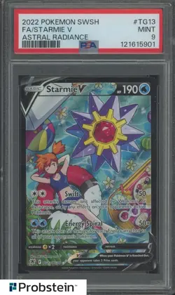 2022 Pokemon SWSH Astral Radiance #TG13 FA Starmie V PSA 9 MINT - Image 1