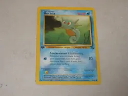 1999 Pokemon Fossil 1st Edition #49 Horsea - Image 1