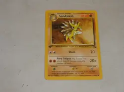 1999 Pokemon Fossil 1st Edition #41 Sandslash A - Image 1