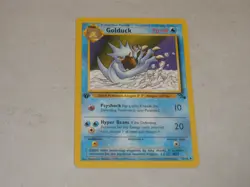 1999 Pokemon Fossil 1st Edition #35 Golduck - Image 1