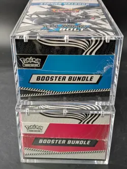 2x Pokemon Black Bolt White Flare Sealed Booster Bundle Display Case W/Acrylic - Image 5