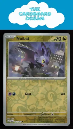 Noibat SV02: Paldea Evolved #152/193 Reverse Holo Common Pokemon Card - Image 1