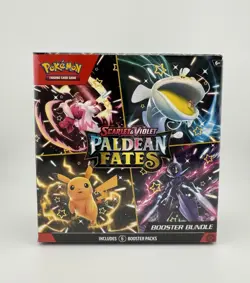 Pokemon TCG Scarlet & Violet Paldean Fates Booster Bundle, 6-Pack, New Sealed - Image 1