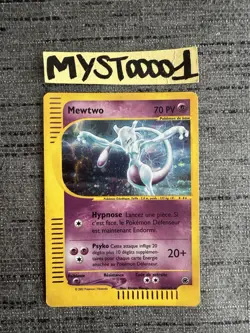 Carte Pokemon Mewtwo 20/165 Holo Expedition Wizards Francais OCCASION - Image 1