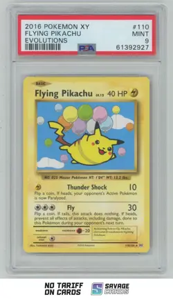 2016 Pokemon XY Evolutions Flying Pikachu PSA 9 #110/108 - Image 1