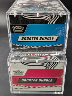 2x Pokemon Black Bolt White Flare Sealed Booster Bundle Display Case W/Acrylic - Image 5