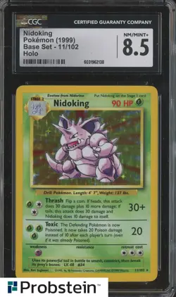 1999 Pokemon Base Set #11 Nidoqueen Holo CGC 8.5 NM/MINT+ - Image 1