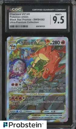2022 Pokemon TCG SWSH UPC BSP #SWSH262 Charizard VSTAR CGC 9.5 MINT+ - Image 1