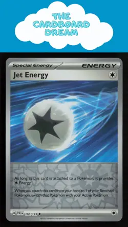 Jet Energy SV02: Paldea Evolved #190/193 Reverse Holo Uncommon Pokemon Card - Image 1