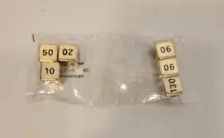 Pokemon TCG Sword and Shield Set of 6 Metal Damage Counter Dice Gold and Black - Image 1