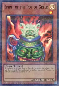Yugioh! Spirit of the Pot of Greed - TBC1-EN012 - Ultra Rare - Unlimited Edition - Image 1