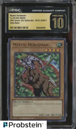 2024 Yu-Gi-Oh! 25th Anniversary Kaiba 017 Mystic Horseman CGC 10 PRISTINE - Image 1