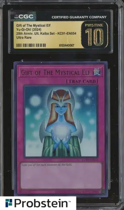 2024 Yu-Gi-Oh! 25th Anniversary Kaiba Gift of The Mystical Elf CGC 10 PRISTINE - Image 1