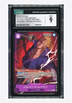 One Piece CGC 9 Silvers Rayleigh SR Alternate Art 2025 OP13-066 OP13 Japanese - Image 1