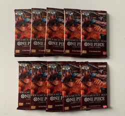 One Piece TCG OP-02 Paramount War Factory Sealed 10 Pack Unopened Lot #5 - Image 1