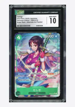 One Piece CGC 10 GEM MINT Tashigi SR Alternate Art 2025 EB03-018 EB03 Japanese - Image 1