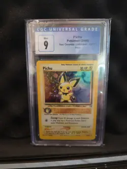 Pokemon Neo Genesis 2000 Holo Rare Pichu Card 12/111 WOTC TCG - Image 1