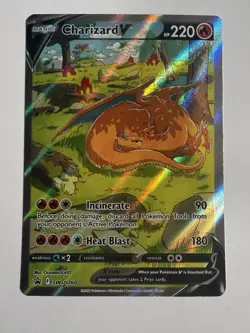 Pokemon Charizard V SWSH260 Promo Holo 220 HP SWSH: Sword & Shield Card - Image 1