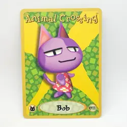 Animal Crossing Bob 011 E-Reader Card Nintendo GameCube GBA Series 1 2002 NM - Image 1