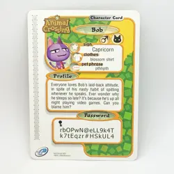 Animal Crossing Bob 011 E-Reader Card Nintendo GameCube GBA Series 1 2002 NM - Image 2