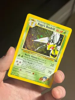 KOGA'S BEEDRILL 9/132 Gym Challenge HOLO rare Pokemon TCG card NM - Image 2