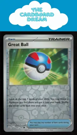Great Ball SV02: Paldea Evolved #183/193 Reverse Holo Common Pokemon Card - Image 1