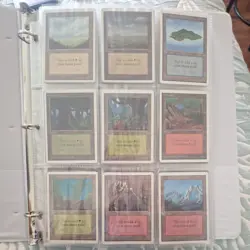Lot of 76 UNLIMITED Magic The Gathering MTG Land Cards All Five Colors SP/MP/HP - Image 1