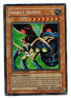 Yu-Gi-Oh Card: Insect Queen CT1-EN005 Secret Rare Limited Edition! GD - Image 1