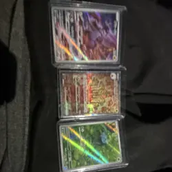 Pokemon TCG Nintendo Holo Card Lot 3 Cards Standard Size Card Stock Material - Image 1