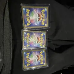 Pokemon TCG Nintendo Holo Card Lot 3 Cards Standard Size Card Stock Material - Image 2